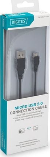 Picture of Kabel USB Digitus USB-A - 1 m Czarny (DB-300127-010-S)