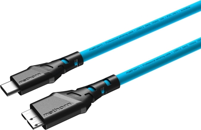 Picture of Kabel USB Ednet USB-C - microUSB 2 m Niebieski (MTC-230)