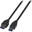 Attēls no Kabel USB EFB USB-A - USB-A 1.8 m Czarny (K5237.1,8)