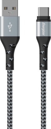 Attēls no Kabel USB Energizer USB-A - USB-C 2 m Srebrny (C520CKSL)