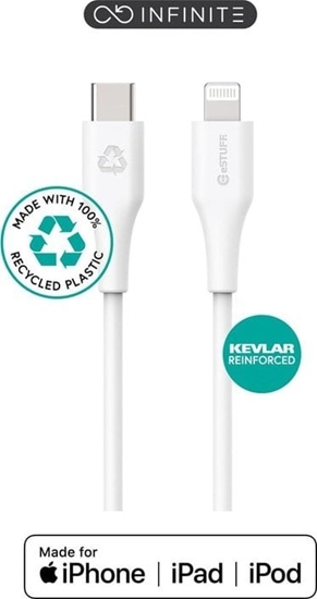 Изображение Kabel USB eStuff Lightning - USB-C 1 m Biay (ES602170)