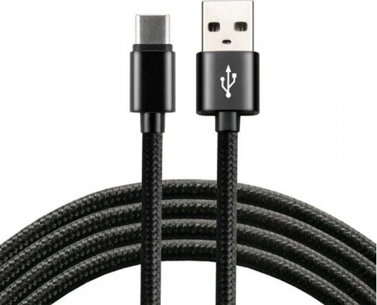 Picture of Kabel USB EverActive USB-A - USB-C 2 m Czarny (CBB-2CB)