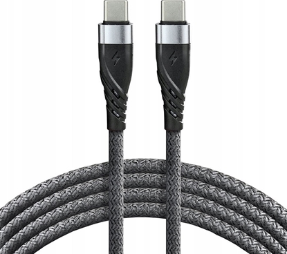 Attēls no Kabel USB EverActive USB-C - USB-C 2 m Czarny (CBB-2PDG)