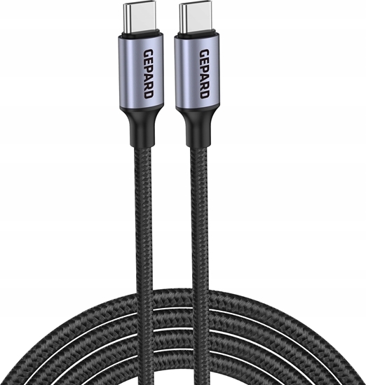 Picture of Kabel USB Gepard USB-C - USB-C 2 m Czarny (GEP CABCC60WMH2)