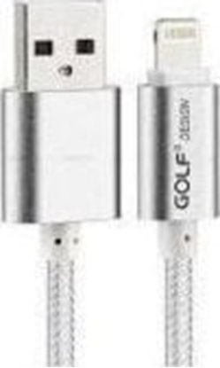 Picture of Kabel USB Golf USB-A - Lightning 1 m Srebrny (IPCABMETIARG)