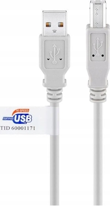 Picture of Kabel USB Goobay USB-A - USB-B 3 m Szary (50832)