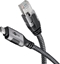 Изображение Kabel USB Goobay USB-C - RJ-45 2 m Czarno-srebrny (70698)