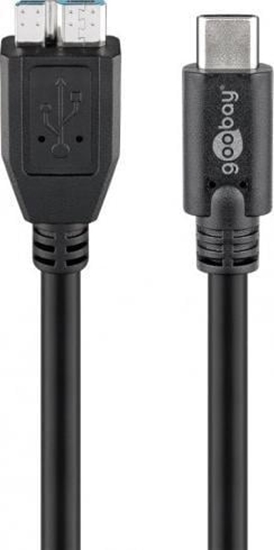Picture of Kabel USB Goobay USB-C - micro-B 1 m Czarny (JAB-2866302)