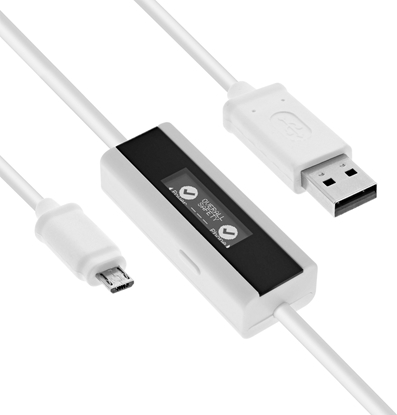 Attēls no Kabel USB InLine USB-A - micro-B 1 m Biay (66761)