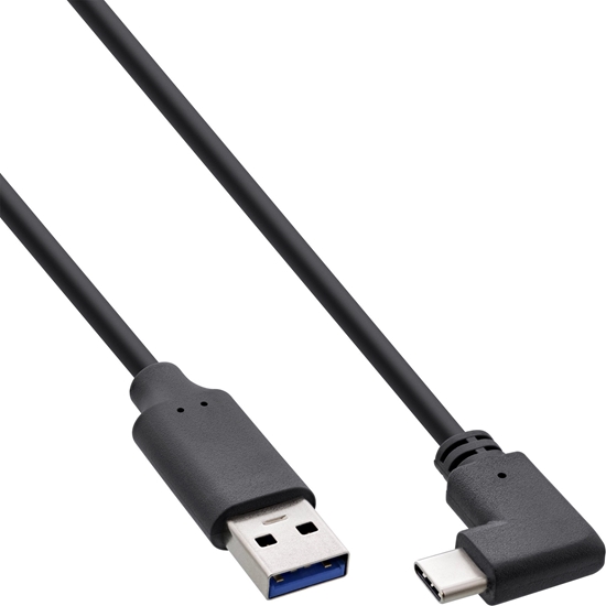 Picture of Kabel USB InLine USB-A - USB-C 0.3 m Czarny (35717W)