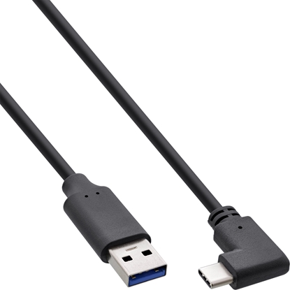 Изображение Kabel USB InLine USB-A - USB-C 0.5 m Czarny (35716W)