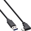 Attēls no Kabel USB InLine USB-A - USB-C 0.5 m Czarny (35716W)