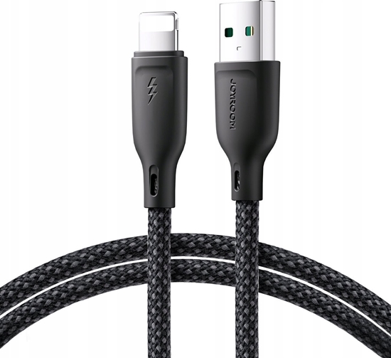 Изображение Kabel USB Joyroom USB-A - Lightning 1 m Czarny (JYR791)