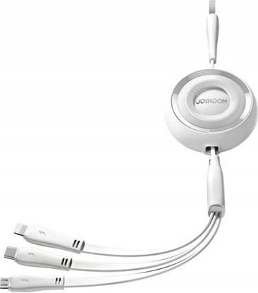 Picture of Kabel USB Joyroom USB-A - USB-C + microUSB + Lightning 1 m Biay (JYR943)