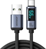 Picture of Joyroom Joyroom Prism Series A16 USB-C / USB-A Cable 66W 1.2m with LED Display - Black