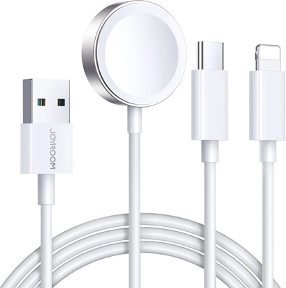 Picture of Kabel USB Joyroom USB-A + USB-C - Lightning 1.2 m Biay (JYR912)