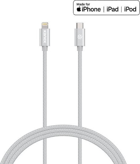 Изображение Kabel USB Kanex USB-C - Lightning 1.2 m Srebrny (36321-uniw)