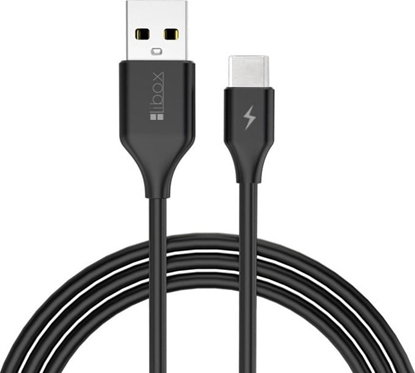 Изображение Kabel USB Libox USB-C - USB-A 1 m Czarny (LB0067C)