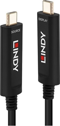 Attēls no Lindy 15m Fibre Optic  Hybrid USB Type C Cable, Audio / Video Only