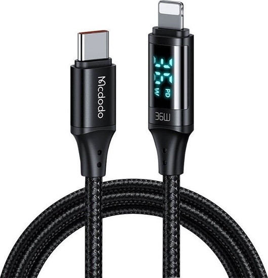 Picture of Kabel USB Mcdodo USB-C - Lightning 1.2 m Czarny (RC041009)