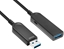 Изображение Kabel USB MicroConnect USB-A - USB-A 20 m Czarny (Premium Optic fiber USB 20m,)