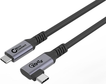 Изображение Kabel USB MicroConnect USB-C - USB-C 1 m Czarny (USB3.2CC01-A)