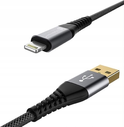 Изображение Kabel USB MyScreen Protector USB-A - Lightning 2 m Czarny (MKL200CM)