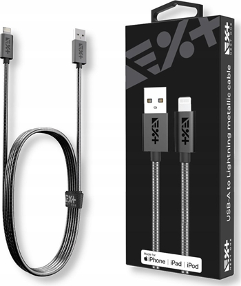 Изображение Kabel USB NEXT ONE USB-A - Lightning 1 m Szary (NEX-CO-CL-2)