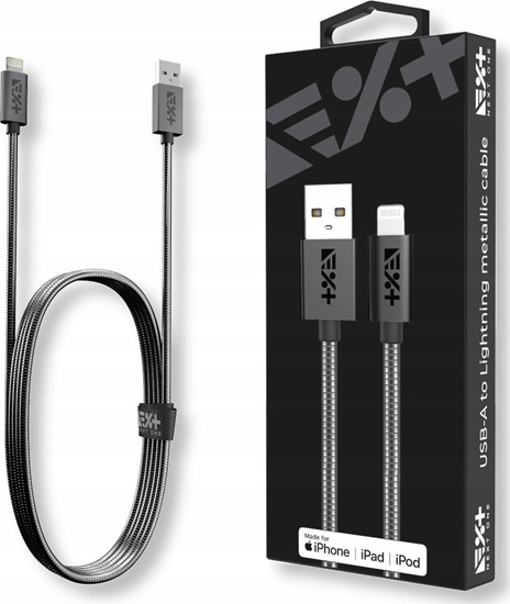 Picture of Kabel USB NEXT ONE USB-A - Lightning 1 m Szary (NEX-CO-CL-2)