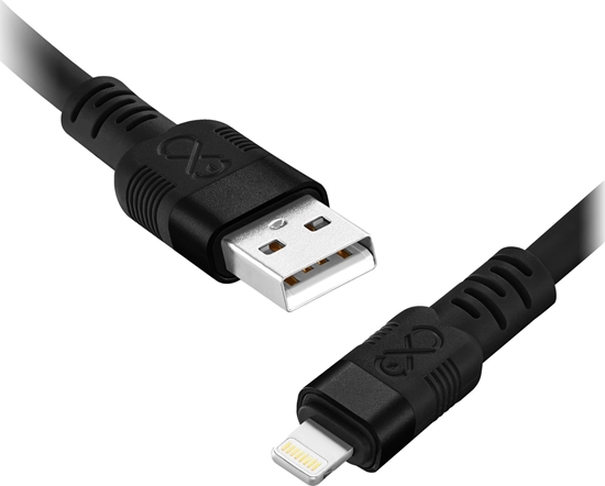 Picture of Kabel USB Orno USB-A - Lightning 0.9 m Czarny (CABEXCWHPLIGH0.9DMIX)
