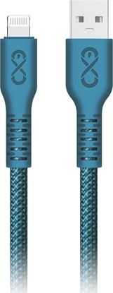 Изображение Kabel USB Orno USB-A - Lightning 0.9 m Niebieski (CABEXCIMMOUALI0.9MIX)