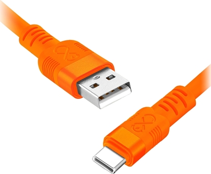 Picture of Kabel USB Orno USB-A - USB-C 0.9 m Pomaraczowy (CABEXCWHPUSBC0.9NMIX)