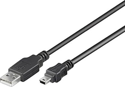 Picture of Kabel USB PremiumCord USB-A - miniUSB 2 m Czarny (ku2m2a)