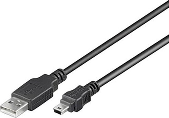 Picture of Kabel USB PremiumCord USB-A - miniUSB 2 m Czarny (ku2m2a)