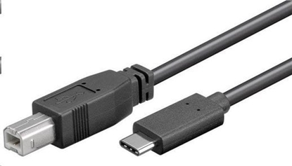 Picture of Kabel USB PremiumCord USB-C - USB-B 1 m Czarny (ku31cd1bk)
