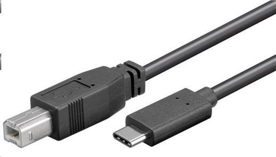 Picture of Kabel USB PremiumCord USB-C - USB-B 1 m Czarny (ku31cd1bk)
