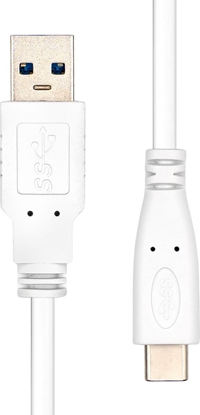 Изображение Kabel USB ProXtend USB-A - USB-C 1 m Biay (USBC-USBA3-001W)