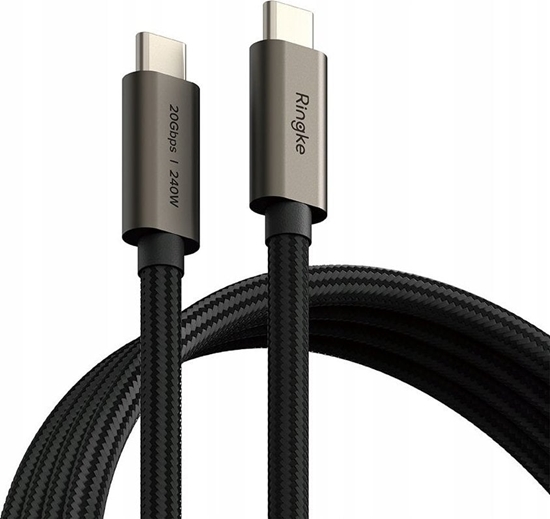 Picture of Kabel USB Ringke USB-C - USB-C 2 m Czarny (RGK1951)