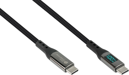 Изображение Kabel USB Roline USB-C - USB-C 1 m Grafitowy (2213-D010S)