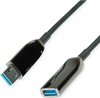 Изображение Roline USB 3.2 Gen 1 Extension Cable, 1 Port, AOC, M/F, black, 15 m