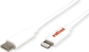 Изображение Roline USB Type C Sync & Charge Cable for Apple Devices with Lightning Connector, white, 1 m