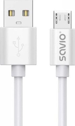 Attēls no Kabel USB Savio USB-A - microUSB 3 m Biay (SAVKABELCL-167)