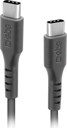 Attēls no Kabel USB SBS Mobile USB-C - USB-C 3 m Czarny (TECABLETCC3M)