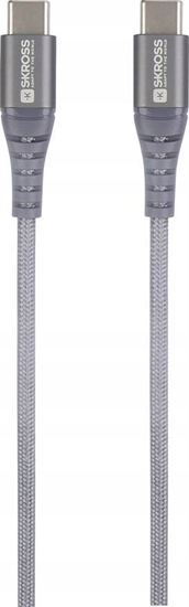 Изображение Kabel USB Skross USB-C - USB-C 1.2 m Szary (SKCA0017C-C120CN)