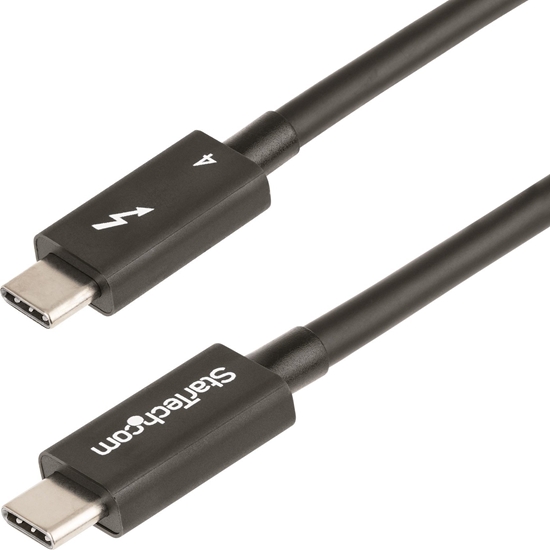 Picture of Kabel USB StarTech Thunderbolt - Thunderbolt 1 m Czarny (TBLT4MM1M)