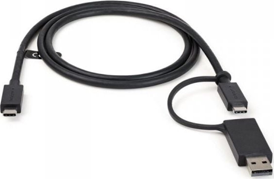 Изображение Kabel USB StarTech USB-A + USB-C - USB-C 1 m Czarny (USBCCADP)