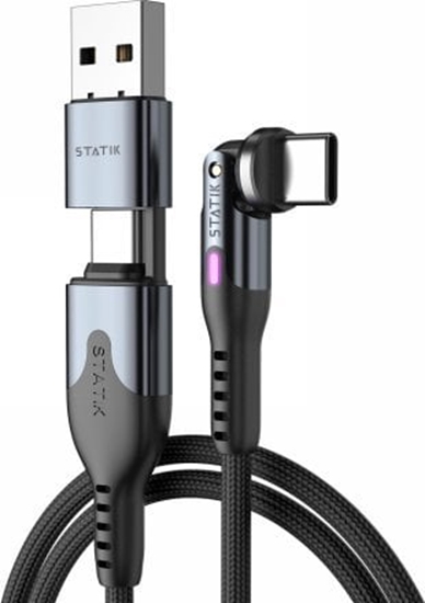 Picture of Kabel USB STATIK USB-C - USB-C 2 m Czarny (PUP-0455-6FT-CC)