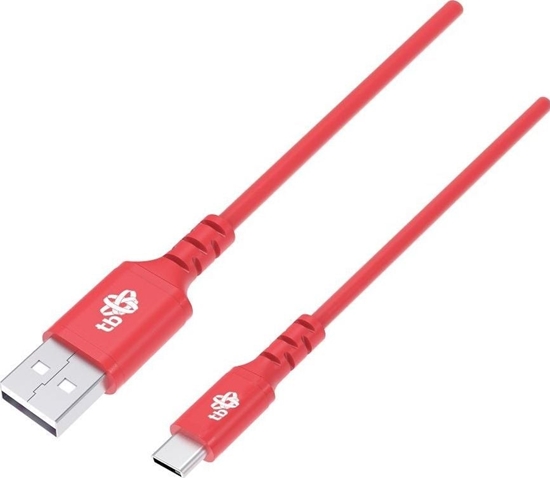Picture of Kabel USB TB Print USB-A - USB-C 1 m Czerwony (1_742416)