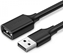 Picture of Kabel USB Ugreen USB-A - USB-A 3 m Czarny (UGR398BLK)