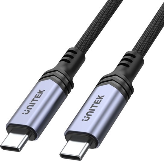 Изображение Kabel USB Unitek USB-C - USB-C 2 m Czarny (C14110GY-2M)
